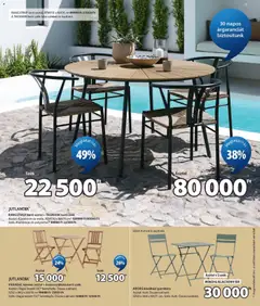 RANGSTRUP kerti asztal + TÄGMÄRK kerti szék, Asztal: Alumínium és mûfa. ÁTM130 x MA74 cm 129900 Ft 80000 Ft Szék: Alumínium és polyrattan* 44900 Ft 22500 Ft - amely érvényes a következő dátumtól: 2026.07.01. | Oldal: 9