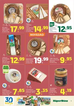 Vista previa HiperDino folleto válido desde el 25.05.2026 | Página: 9 | Productos: Queso, Queso fresco