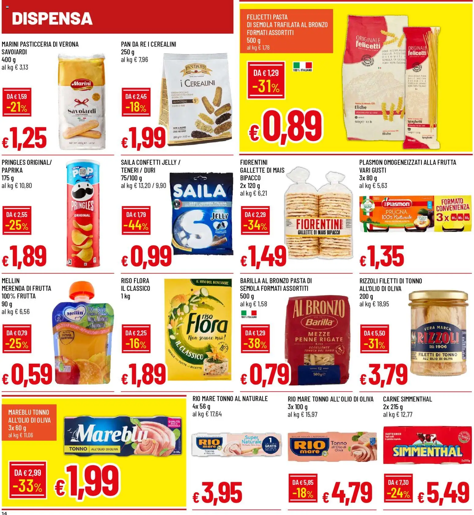 Volantino Galassia del 27/08/2026 | Pagina: 14 | Prodotti: Riso, Olio, Pasta, Penne