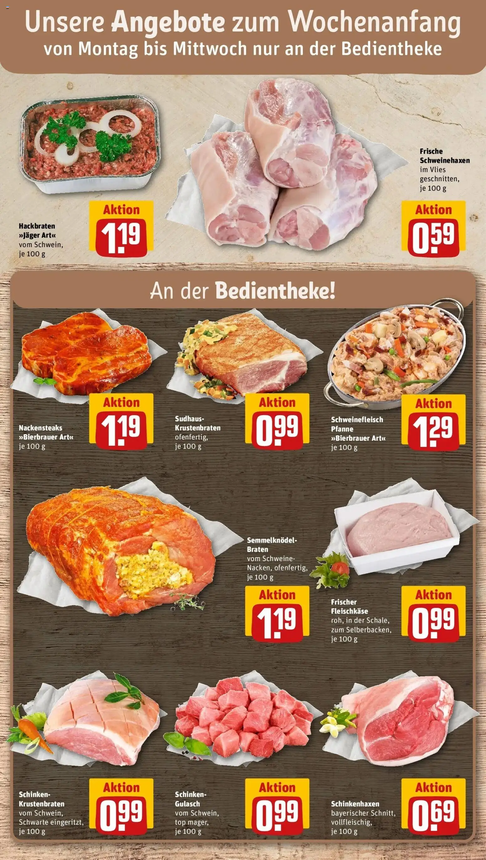 REWE Prospekt ab 28.09.2026 zum Blättern » Angebote | Seite: 14 | Produkte: Top, Krustenbraten, Schinken, Schweinefleisch