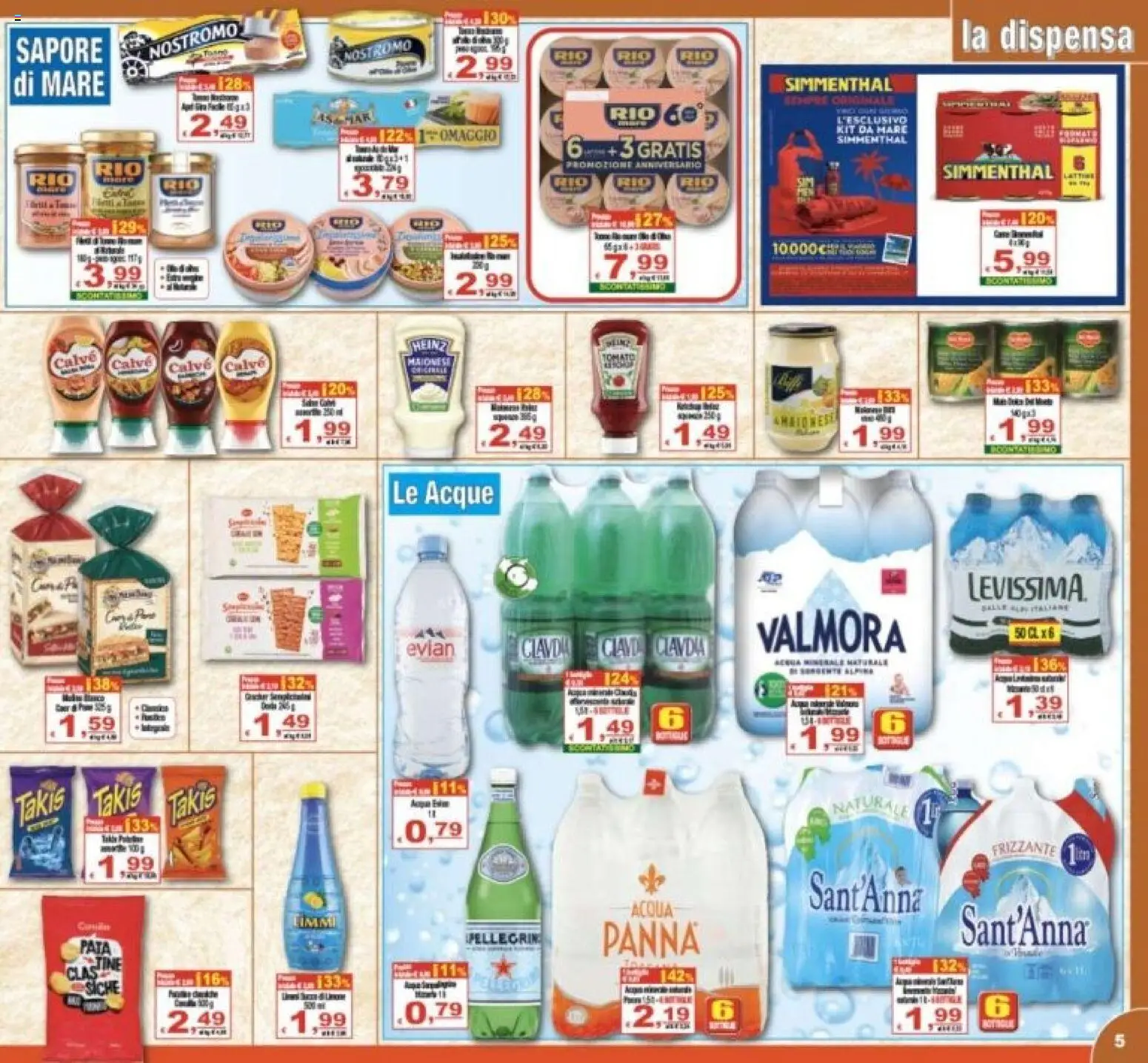 Volantino CTS del 31/07/2026 | Pagina: 5 | Prodotti: Acqua Panna, Panna, Acqua, Maionese