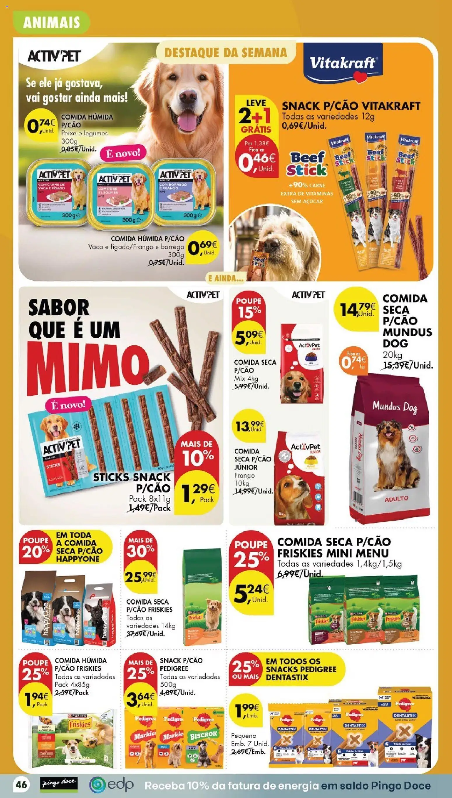 Pingo Doce folheto │ válido de 20/10/2026 | Página: 52 | Produtos: Fígado, Legumes, Peixe, Açúcar