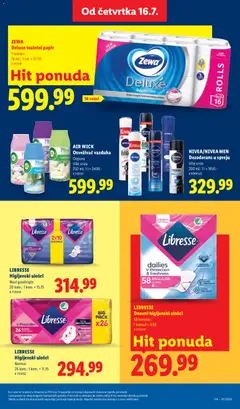 LIBRESSE, Higijenski ulošci, Maxi goodnight, 20 kom.; 1 kom. = 15.75 - pregled Lidl kataloga - važi od 16.07.2026 | Strana: 45