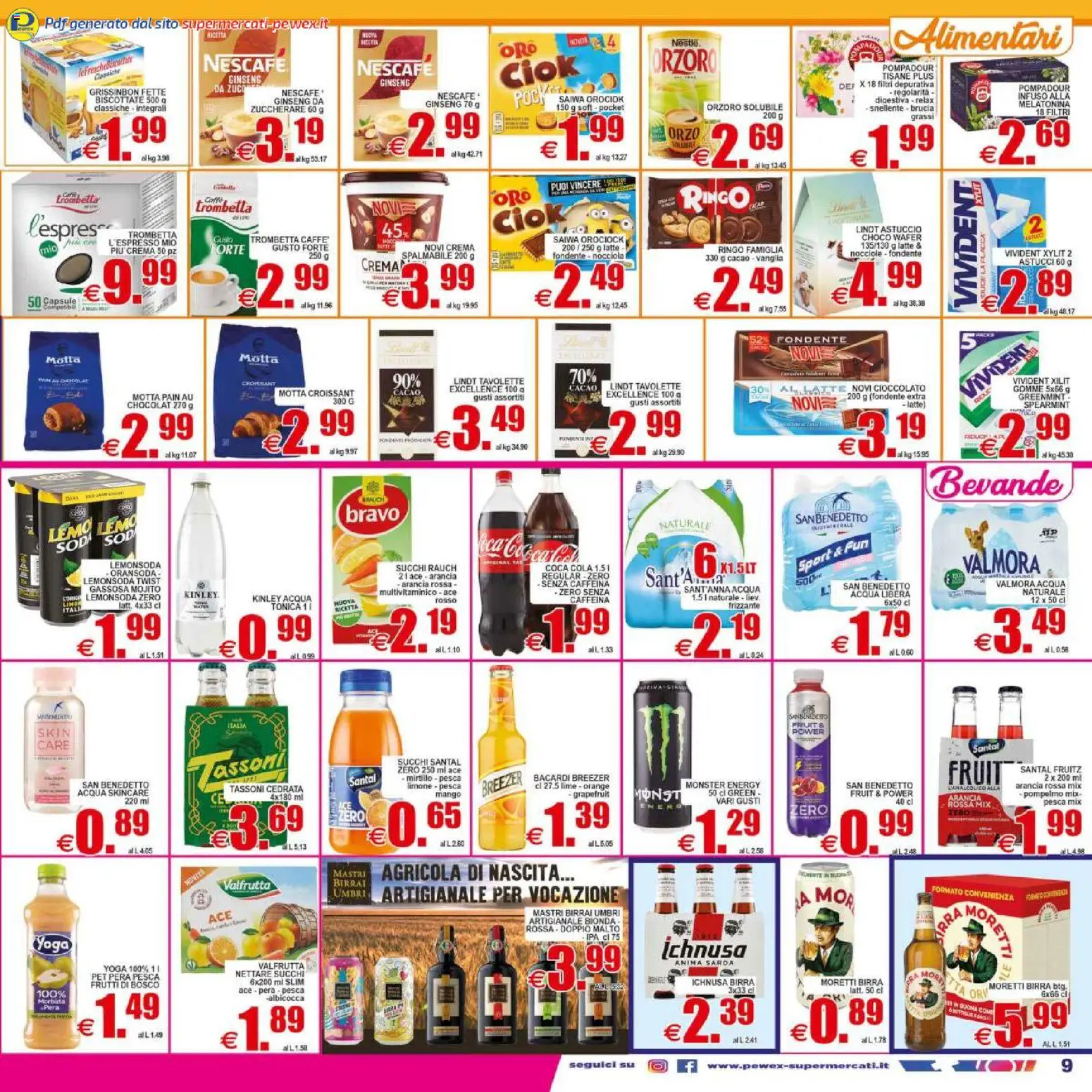 Volantino Pewex del 29.04.2026 | Pagina: 9 | Prodotti: Crema, Pompelmo, Nocciole, Pera