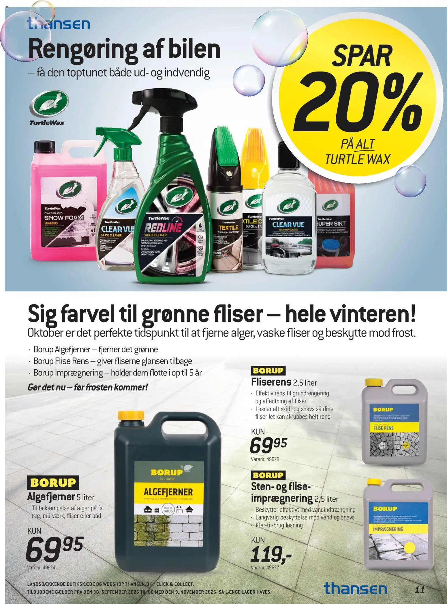 Thansen tilbudsavis – gyldig fra 30/09/2026 | Side: 11 | Produkter: Shampoo, Bad