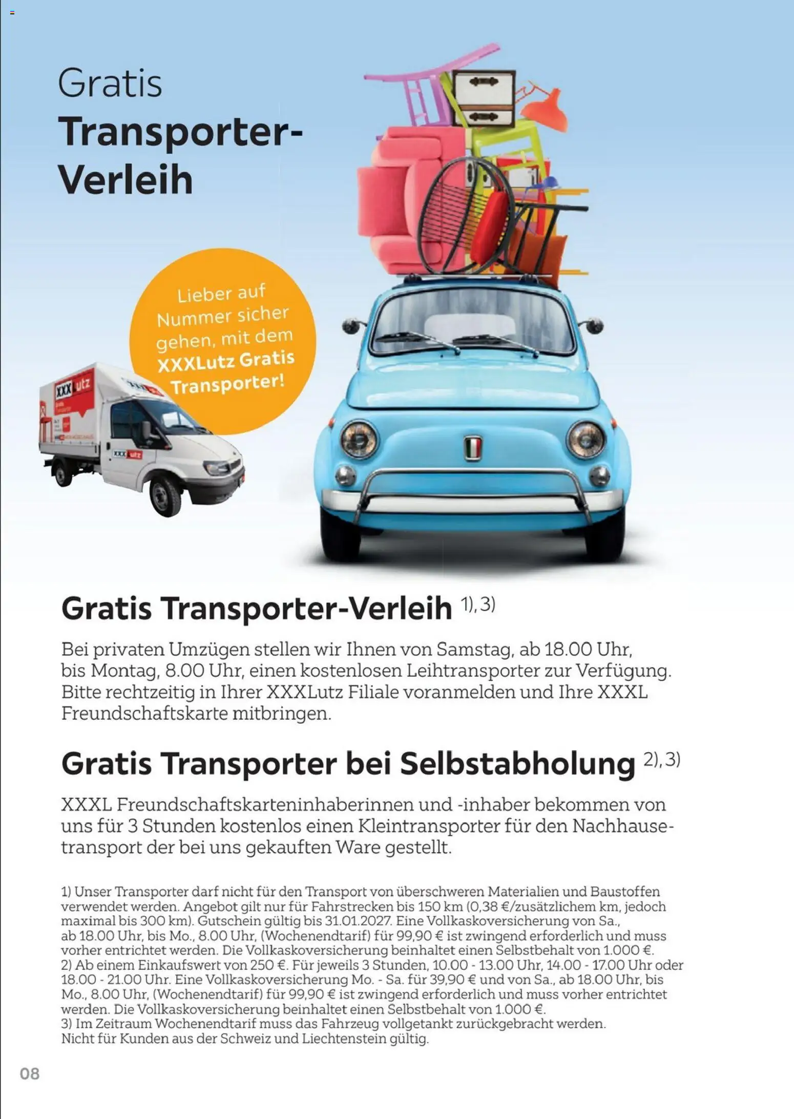 XXXLutz Freundschaftskartenjournal – gültig ab 01.08.2026 | Seite: 8 | Produkte: Uhr