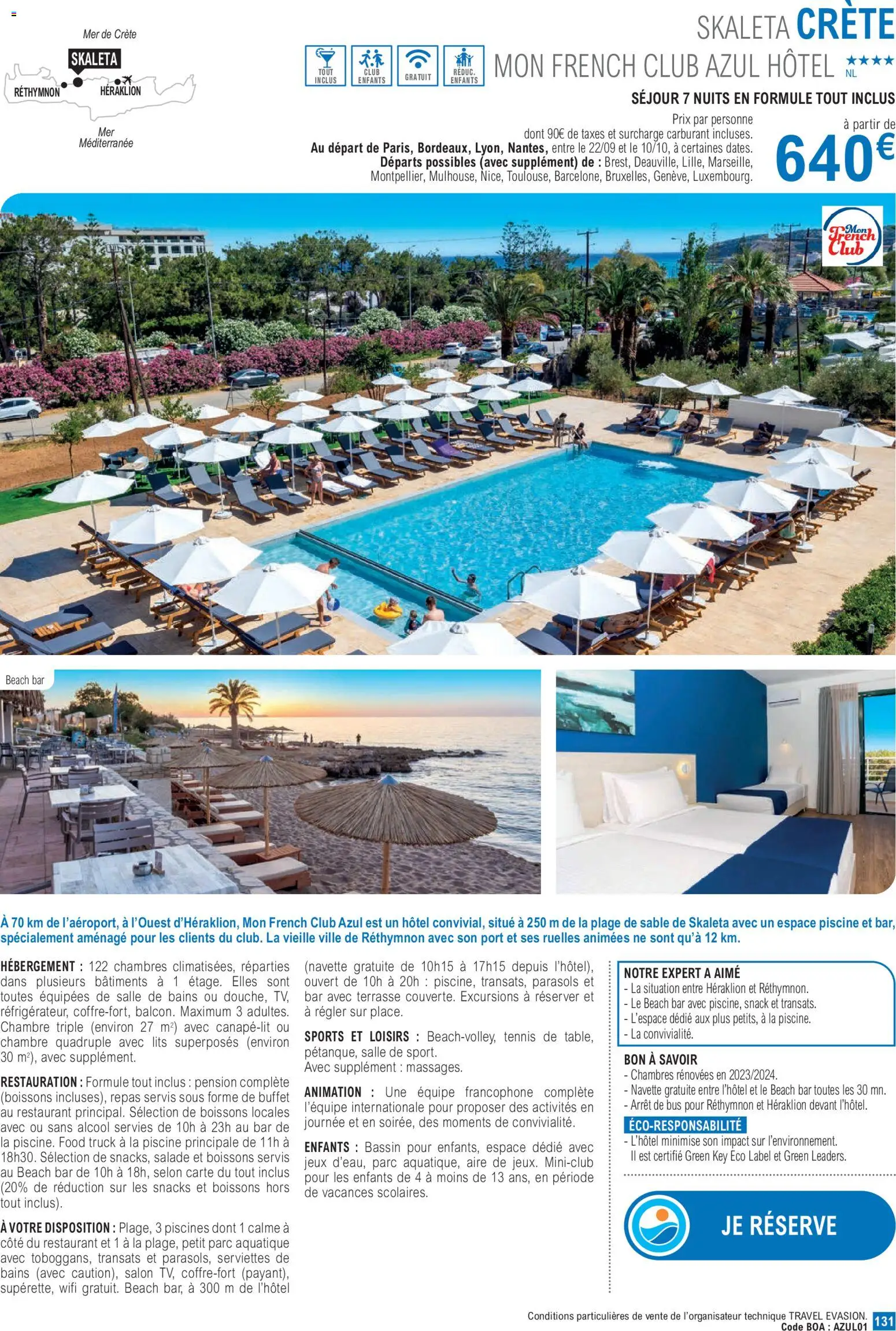 {H1} | Page: 131 | Produits: Buffet, Sable, Piscine, Jeux