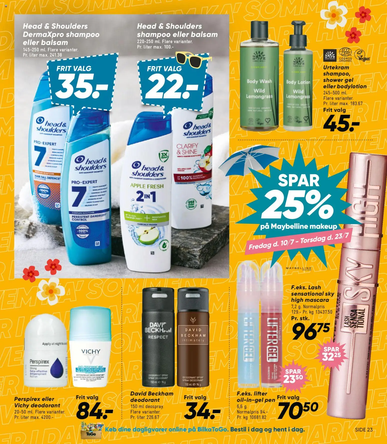 Bilka tilbudsavis – gyldig fra 10/07/2026 | Side: 42 | Produkter: Shampoo, Deodorant, Antiperspirant, Søm