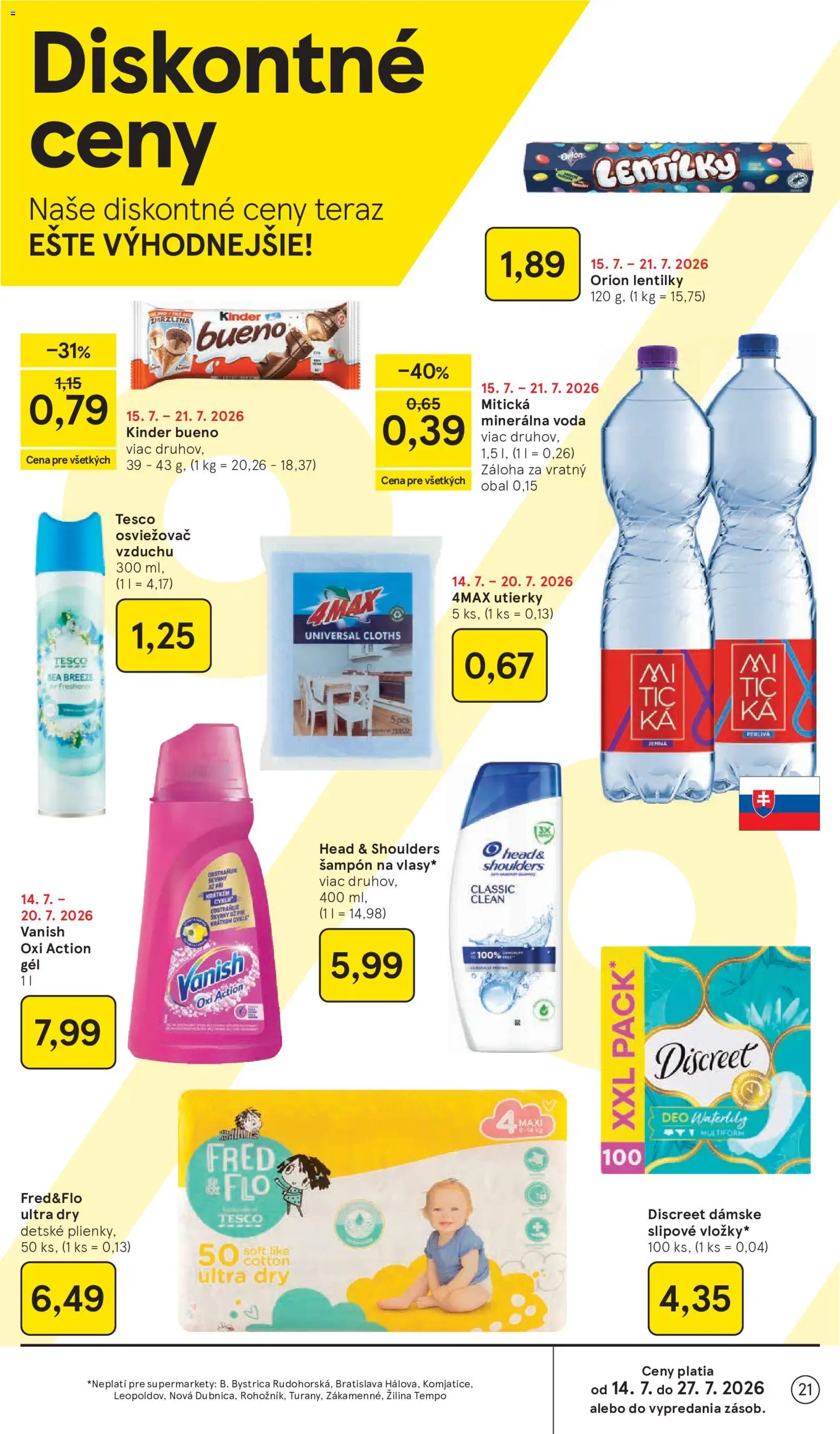 Nové Tesco akcie – leták je platný od 15.07.2026 | Strana: 21