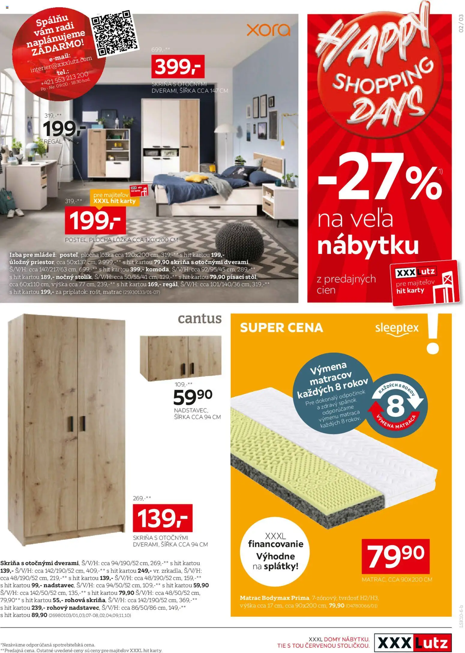 Nové XXXLutz akcie – leták je platný od 26.10.2026 | Strana: 4 | Produkty: Matrac, Regál, Skriňa, Stôl