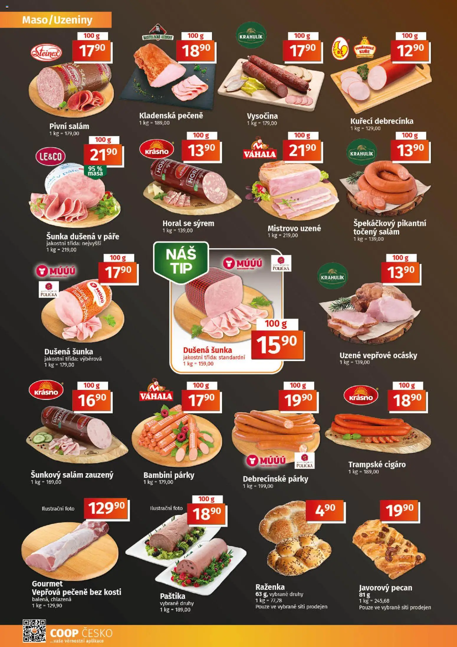 Coop leták - Tuty od 06.05.2026 | Strana: 2 | Produkty: Gourmet, Šála, Šunkový salám, Kuře