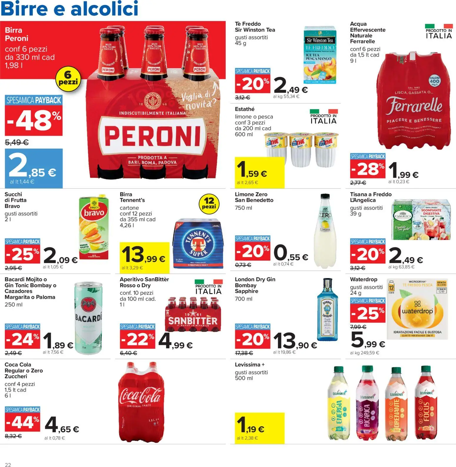 Volantino Carrefour del 13/07/2026 | Pagina: 22 | Prodotti: Birra, Tè, Acqua, Pesca