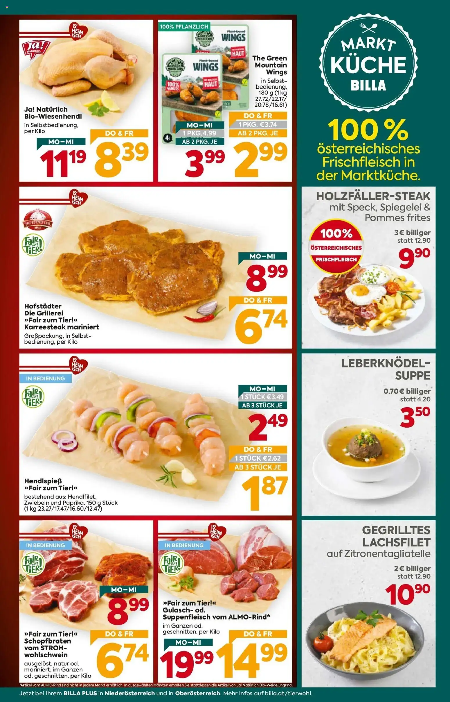 Billa Plus Flugblatt - Niederösterreich von 13.08.2026 - Aktuelle Angebote | Seite: 3 | Produkte: Zwiebeln, Lachsfilet