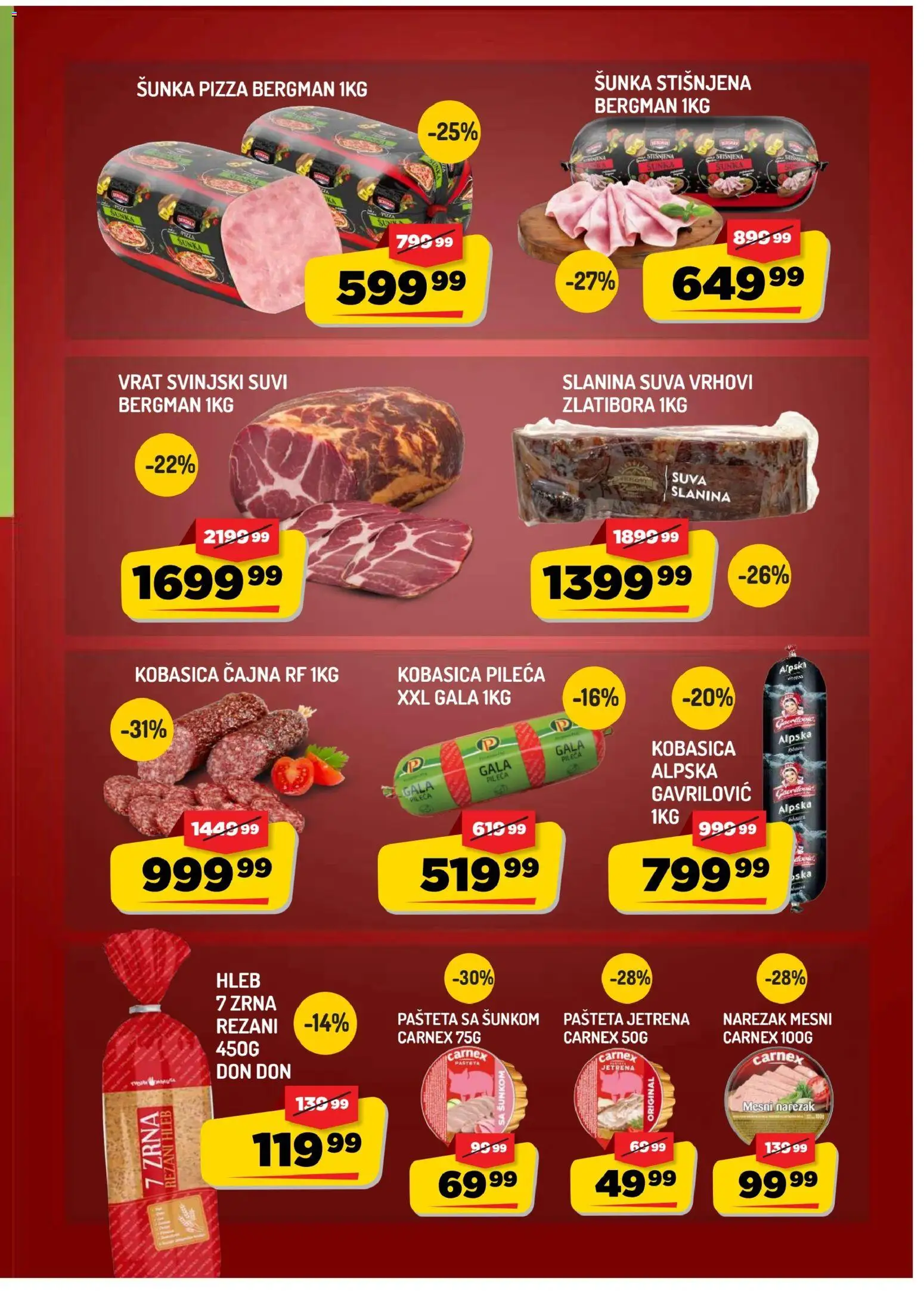 Aman katalog - važi od 02.10.2026 | Strana: 3 | Proizvode: Suva slanina, Vrat, Hleb, Pašteta