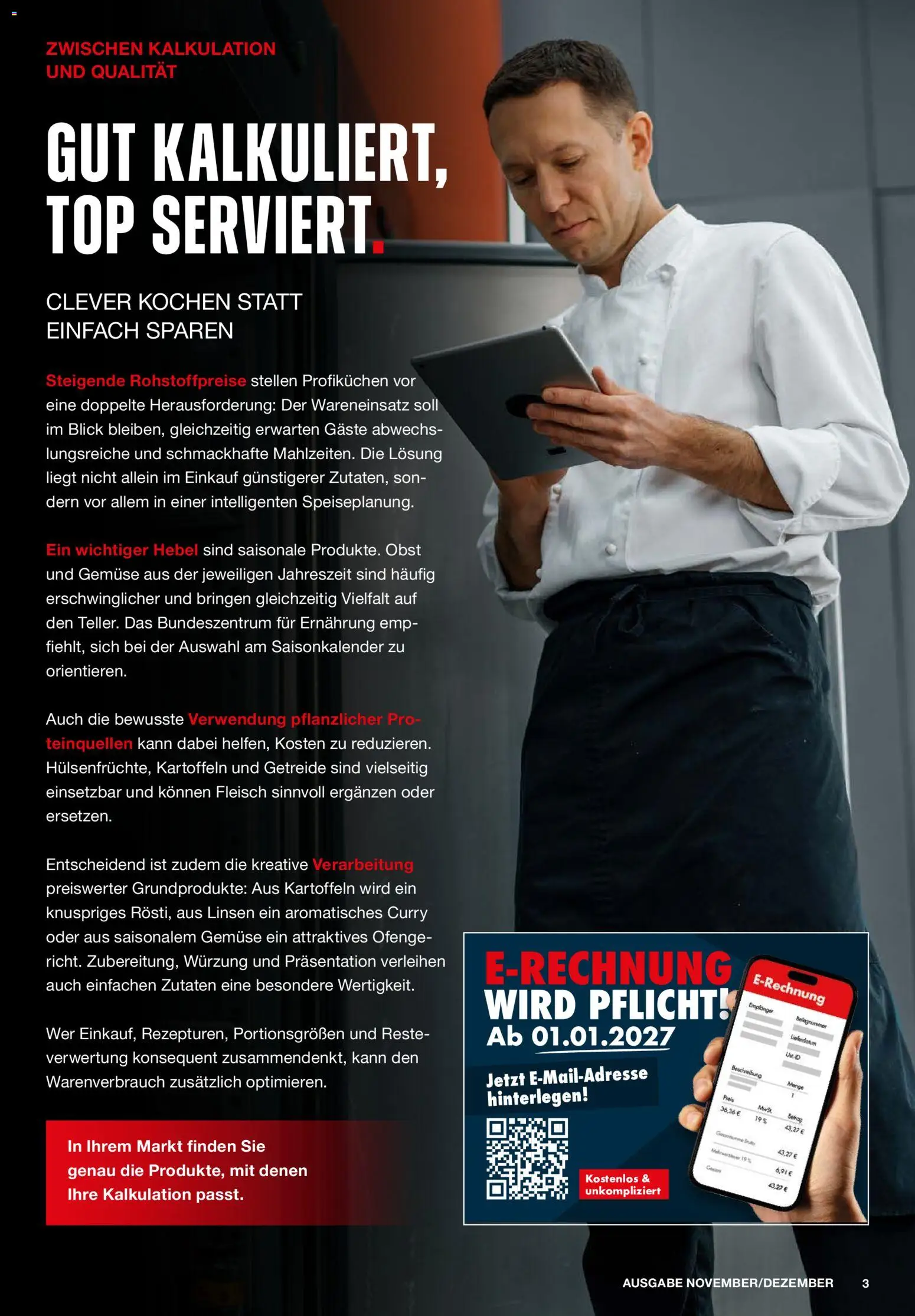 Handelshof Appetizer Magazin – gültig ab 01.11.2026 | Seite: 3 | Produkte: Top, Kartoffeln, Obst, Fleisch