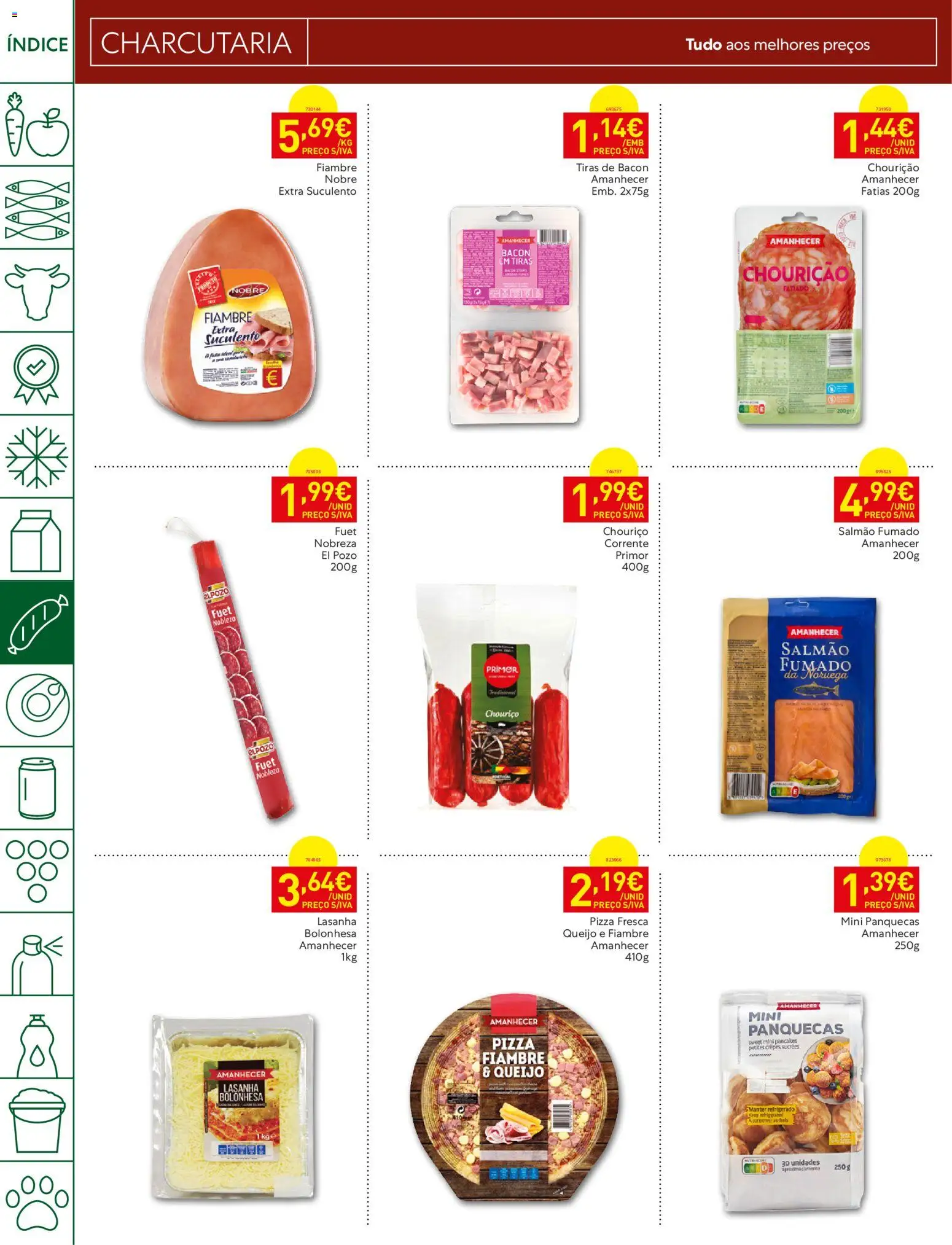 Recheio folheto Madeira │ válido de 15/09/2026 | Página: 14 | Produtos: Fiambre, Primer, Lasanha, Chouriço