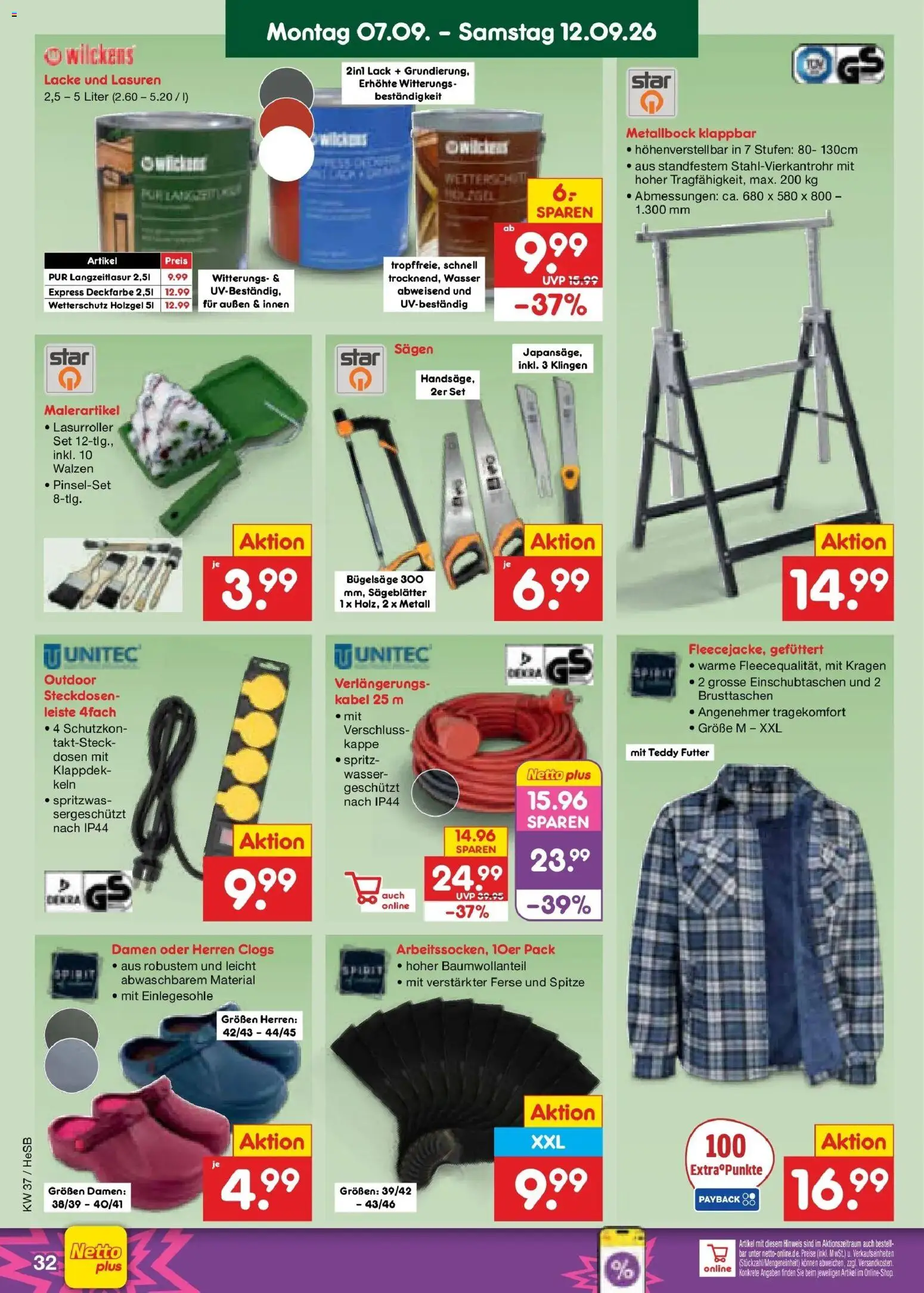 Netto Marken-Discount Prospekt Hamburg – gültig ab 07.09.2026 | Seite: 48 | Produkte: Kabel, Wasser, Kappe