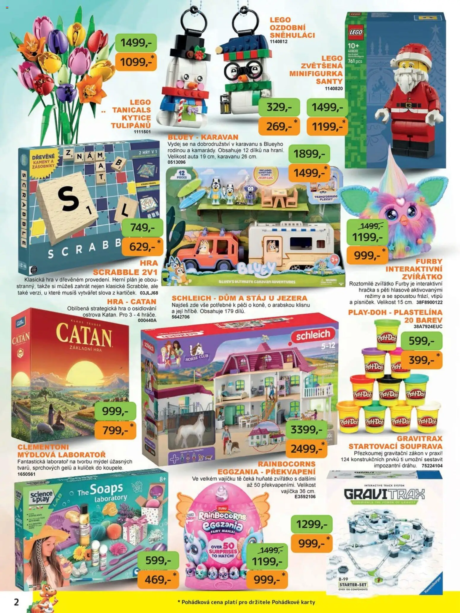 Dráčik katalog - Vánoce od 08.10.2026 | Strana: 2 | Produkty: Vajíčka, LEGO, Kytice, Karty