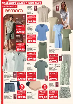 Náhled letáku Kraťasy, materiál: bavlna, len, velikosti: M - XL, různé barvy, cena za 1 kus od 27.05.2026 | Strana: 4 | Produkty: Košile, Kalhoty, Kraťasy, Kalhotky