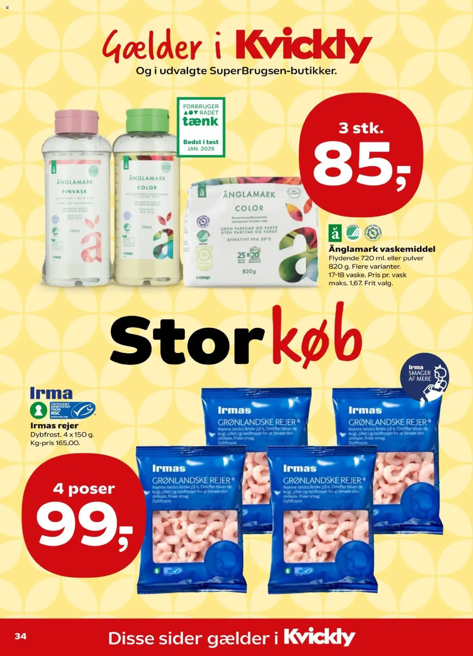 Kvickly tilbudsavis – gyldig fra 12.06.2026 | Side: 38 | Produkter: Parfume, Rejer