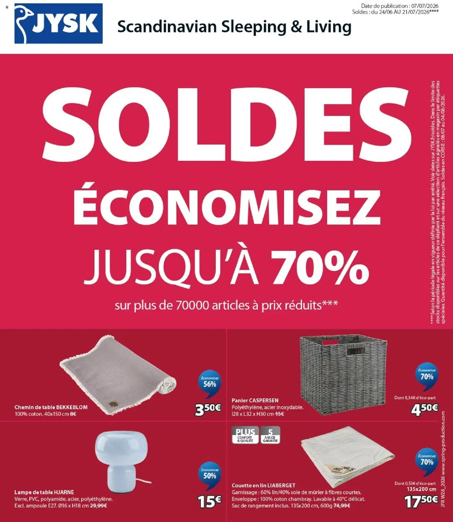 {H1} | Page: 1 | Produits: Sac, Enveloppe, Table, Couette