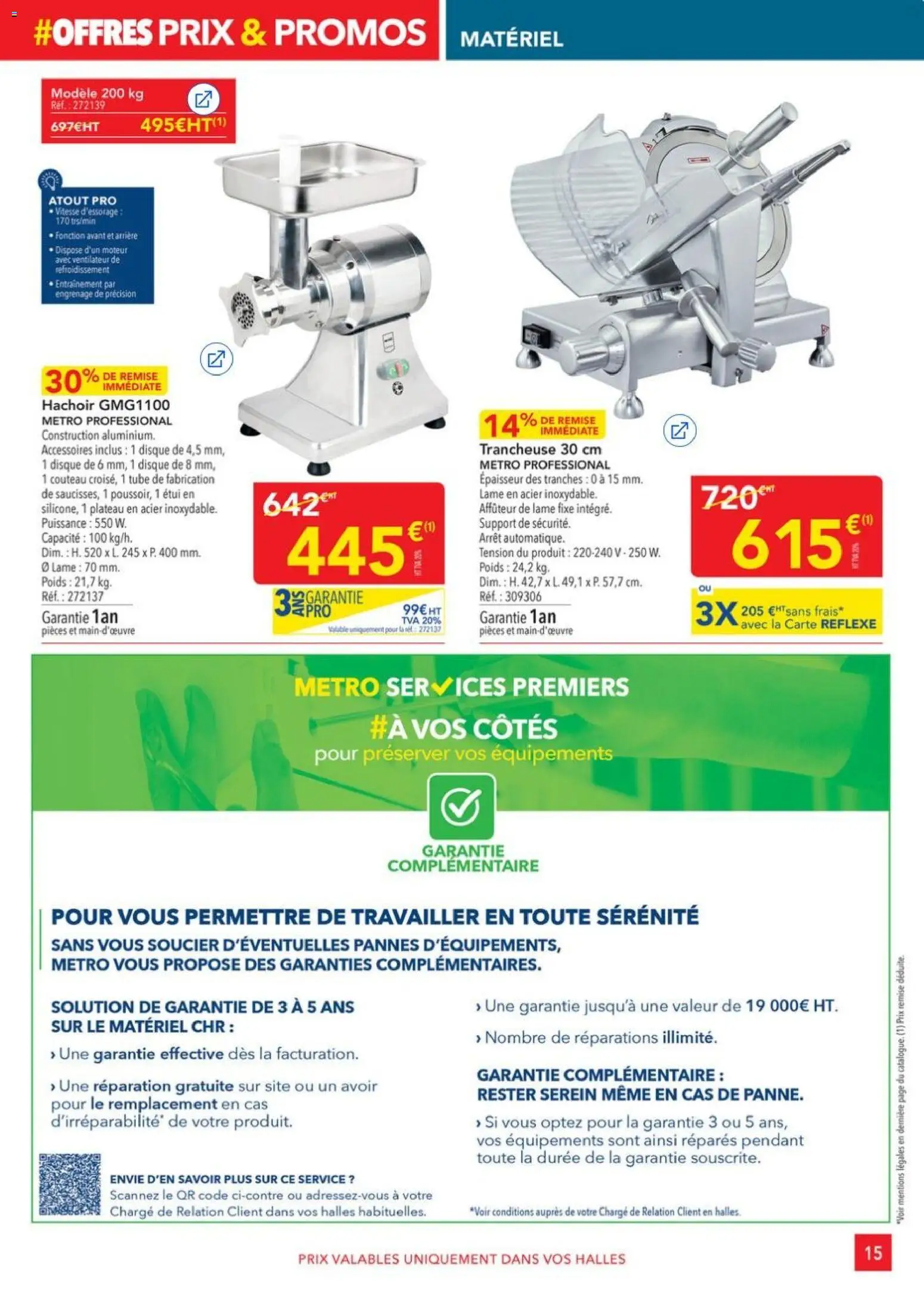 {H1} | Page: 15 | Produits: Plateau, Poids, Ventilateur, Trancheuse