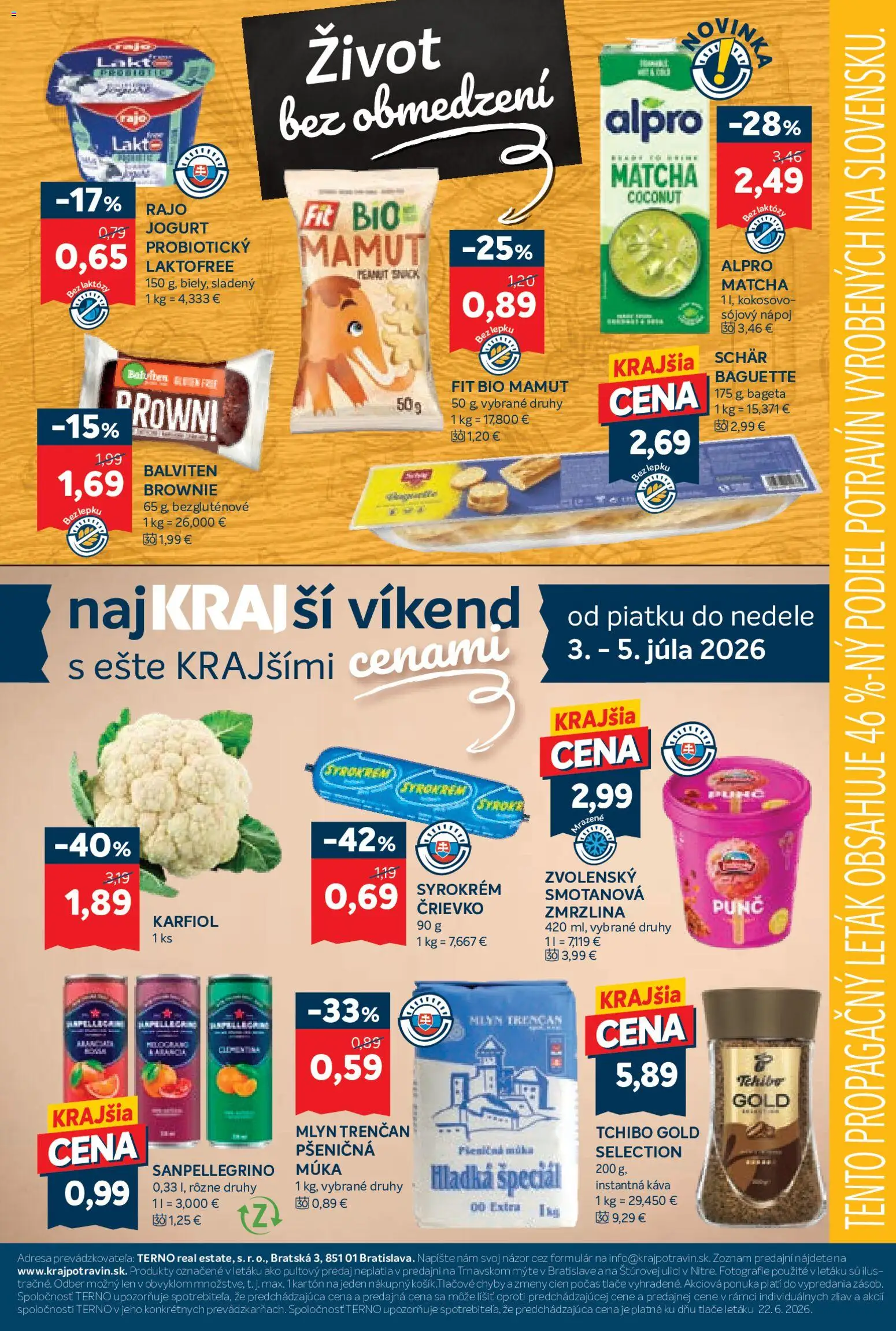 Nové Kraj akcie – leták je platný od 02.07.2026 | Strana: 17 | Produkty: Jogurt, Pšeničná múka, Zmrzlina, Múka