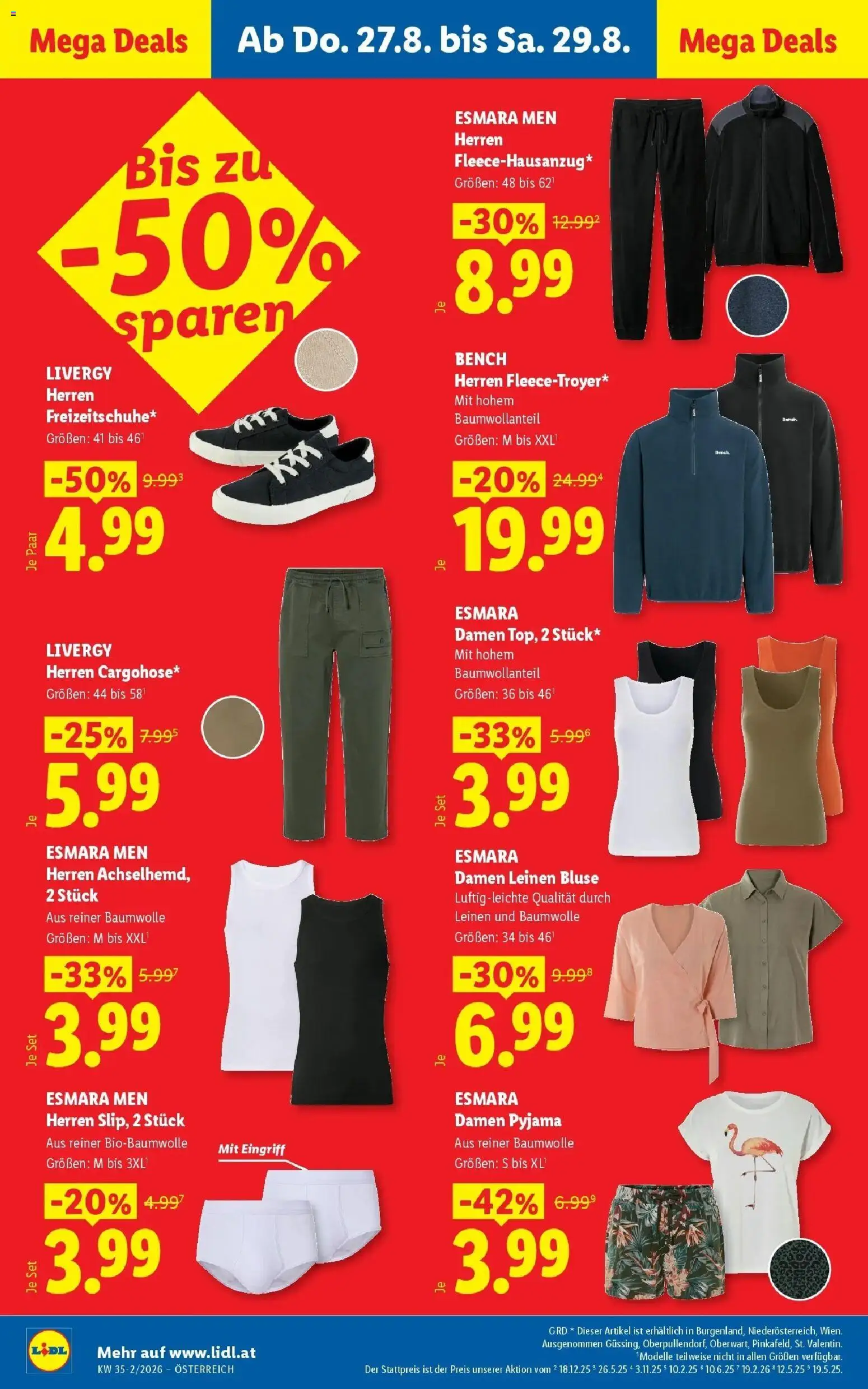 Lidl Flugblatt - Wien ab 23.08.2026 - Angebote ab donnerstag | Seite: 18 | Produkte: Bluse, Pullover, Pyjama
