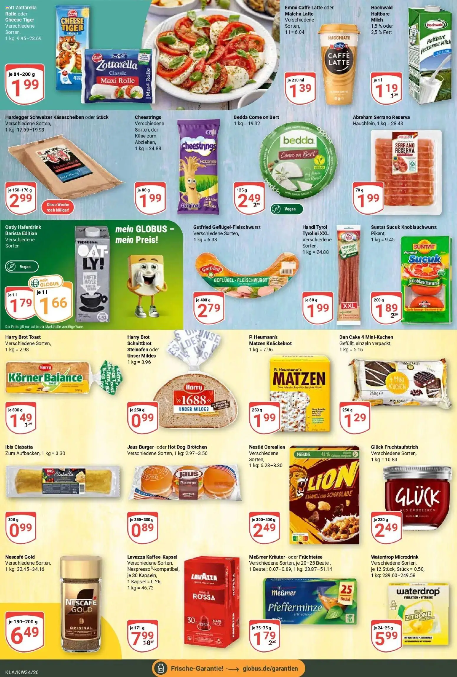 Globus Prospekt Kaiserslautern (ab 17.08.2026) » Angebote online | Seite: 13 | Produkte: Früchtetee, Oatly, Kuchen, Nescafe gold