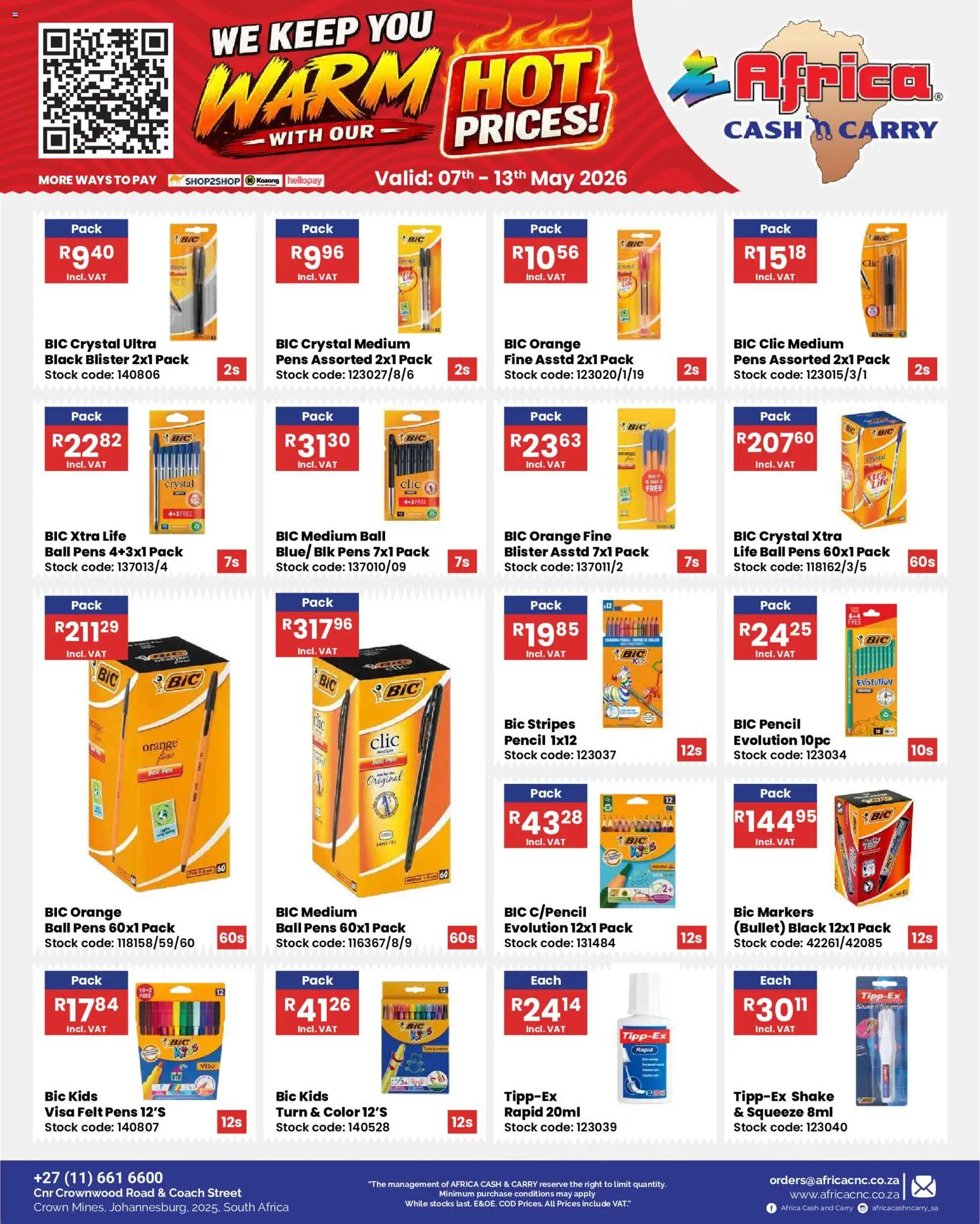 Africa Cash & Carry Specials | 07/05/2026 | How to get a limited discount? Save today! | South Africa