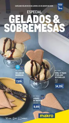 Pré-visualização Makro Especial Gelados  Sobremesas válido de 25/06/2026