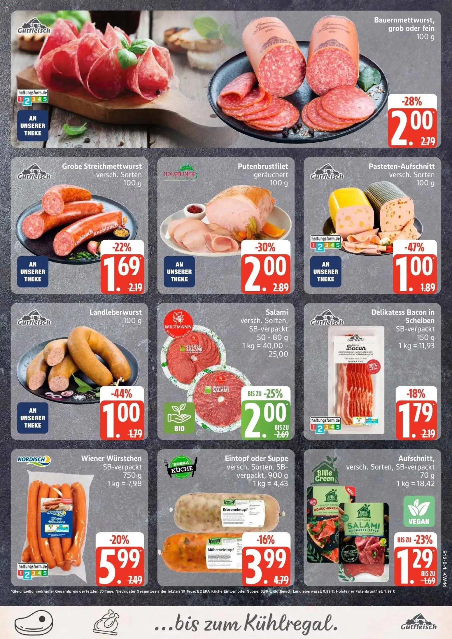 Edeka Prospekt Sterup (ab 26.10.2026) » Angebote Online | Seite: 5 | Produkte: Wiener wurstchen, Küche, Knoblauch, Salami