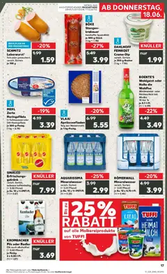 KROMBACHER Pils oder Radler, Pils auch alkoholfrei, (+ 0.48 Pfand), je Packg., 6 x 0,33-l-Fl., (1 l = 1.87) ab 15.06.2026 gültig | Seite: 2 | Produkte: Milch, Pils, Mineralwasser, Krombacher