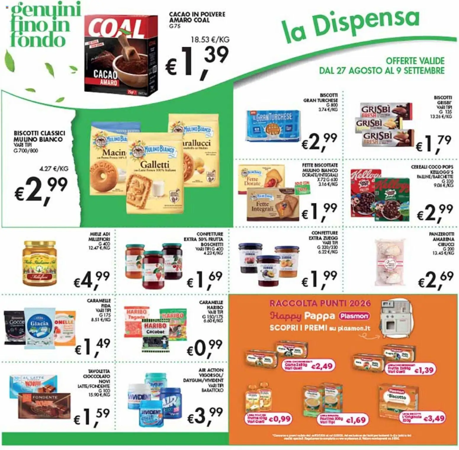 Volantino Coal del 27/08/2026 | Pagina: 16 | Prodotti: Frutta, Miele, Amarena, Amaro