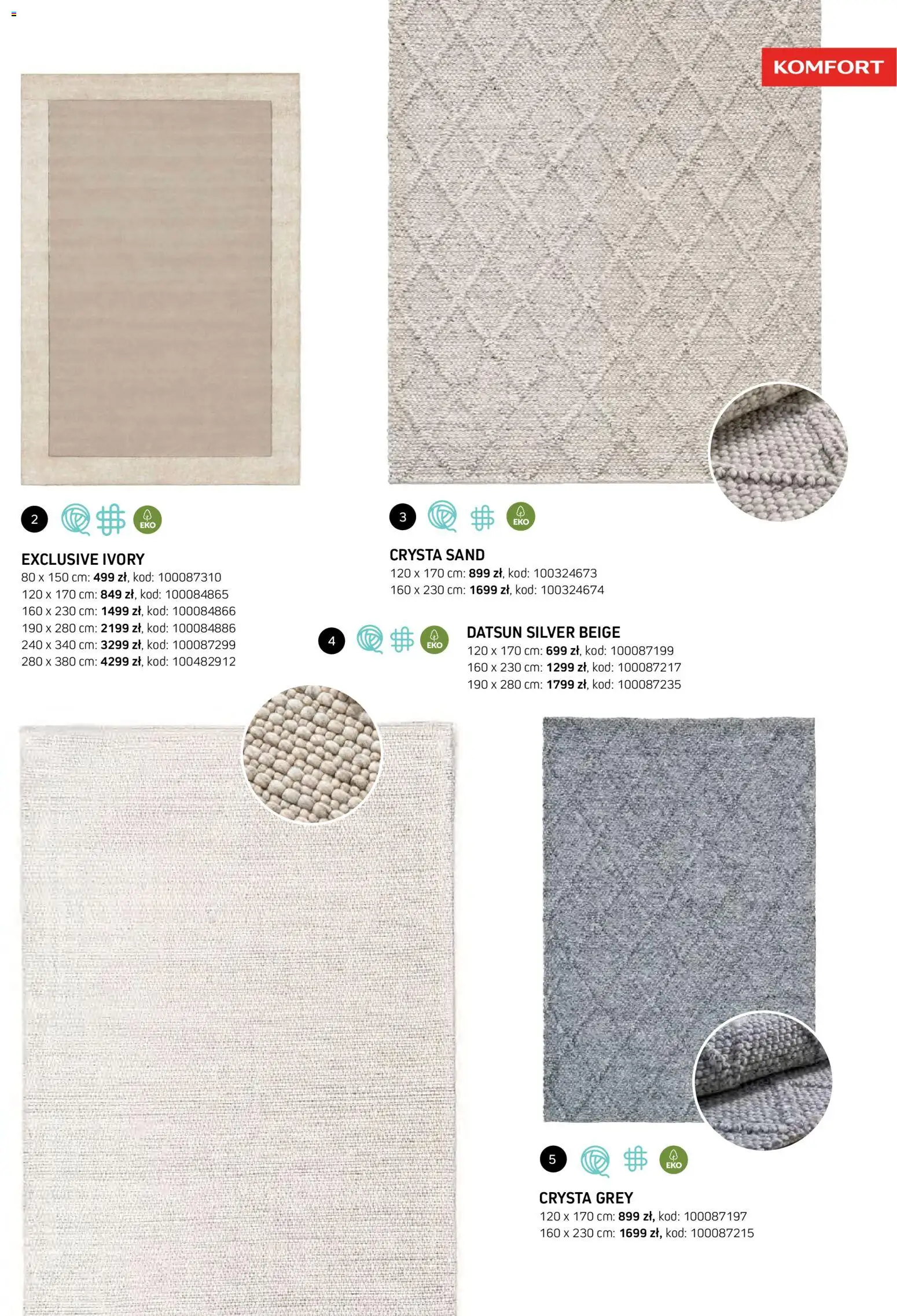 Komfort gazetka - Katalog dywanów od 07.10.2026 | Strona: 51