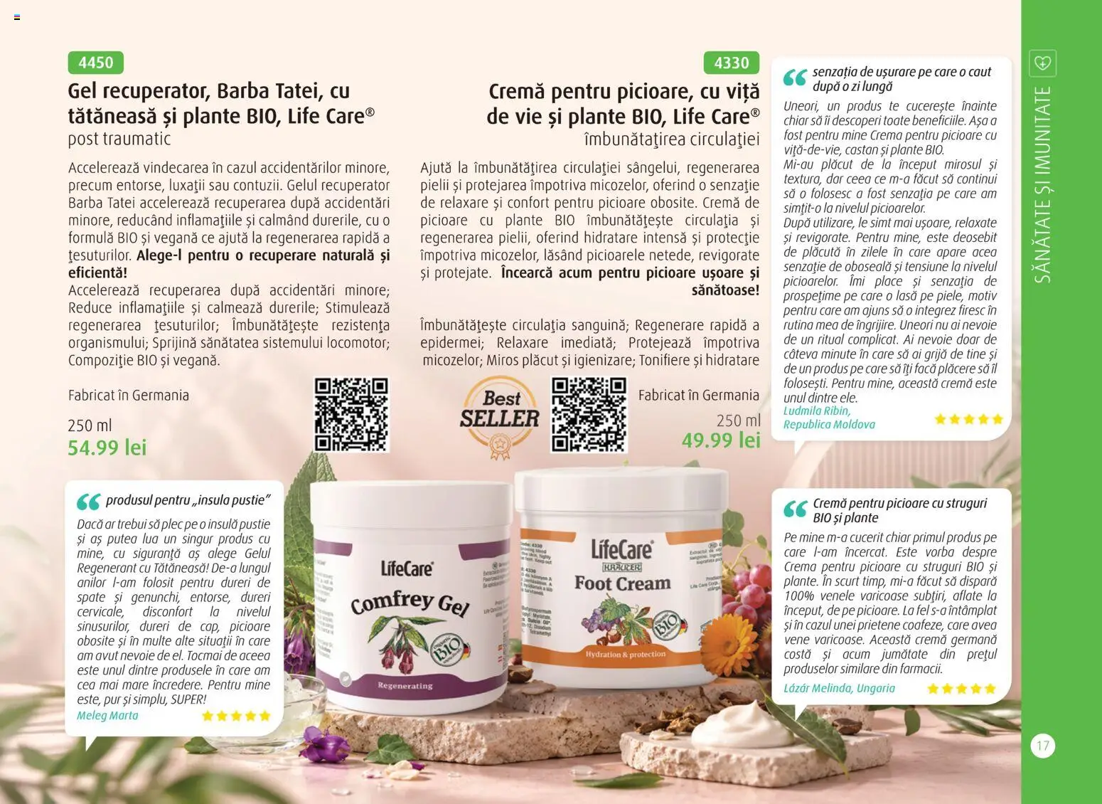 Noul catalog Life Care – valabil de la 01.10.2026 | Pagină: 19 | Produse: Bio, Struguri, Vită, Best