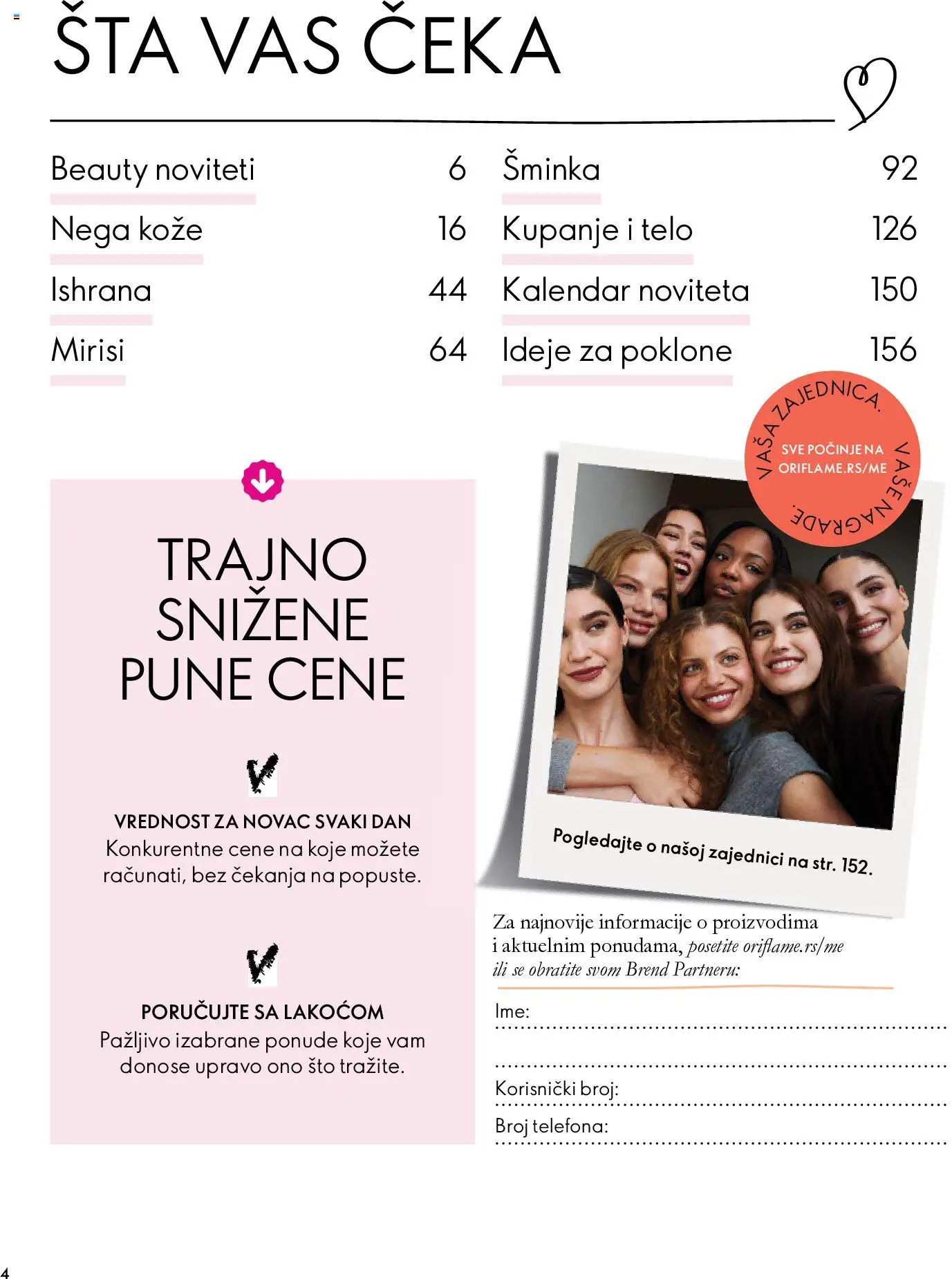 Oriflame katalog - važi od 07.10.2026 | Strana: 4 | Proizvode: Sto, Šminka