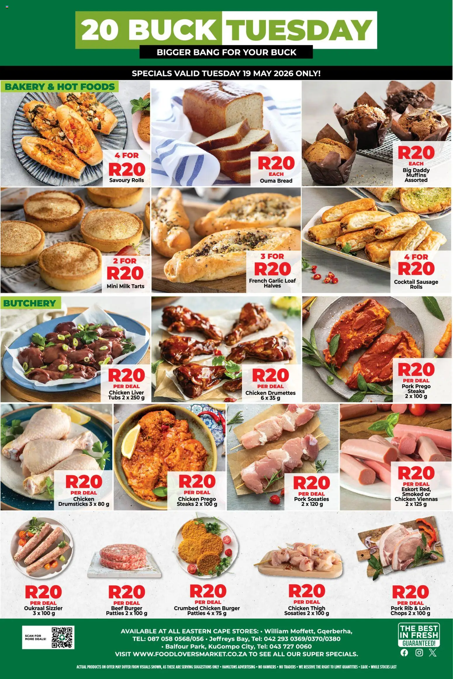 New Food Lover's Market catalogue – valid from 18.05.2026 | Page: 1 | Products: Bakery, Magdalenas, Bread, Garlic