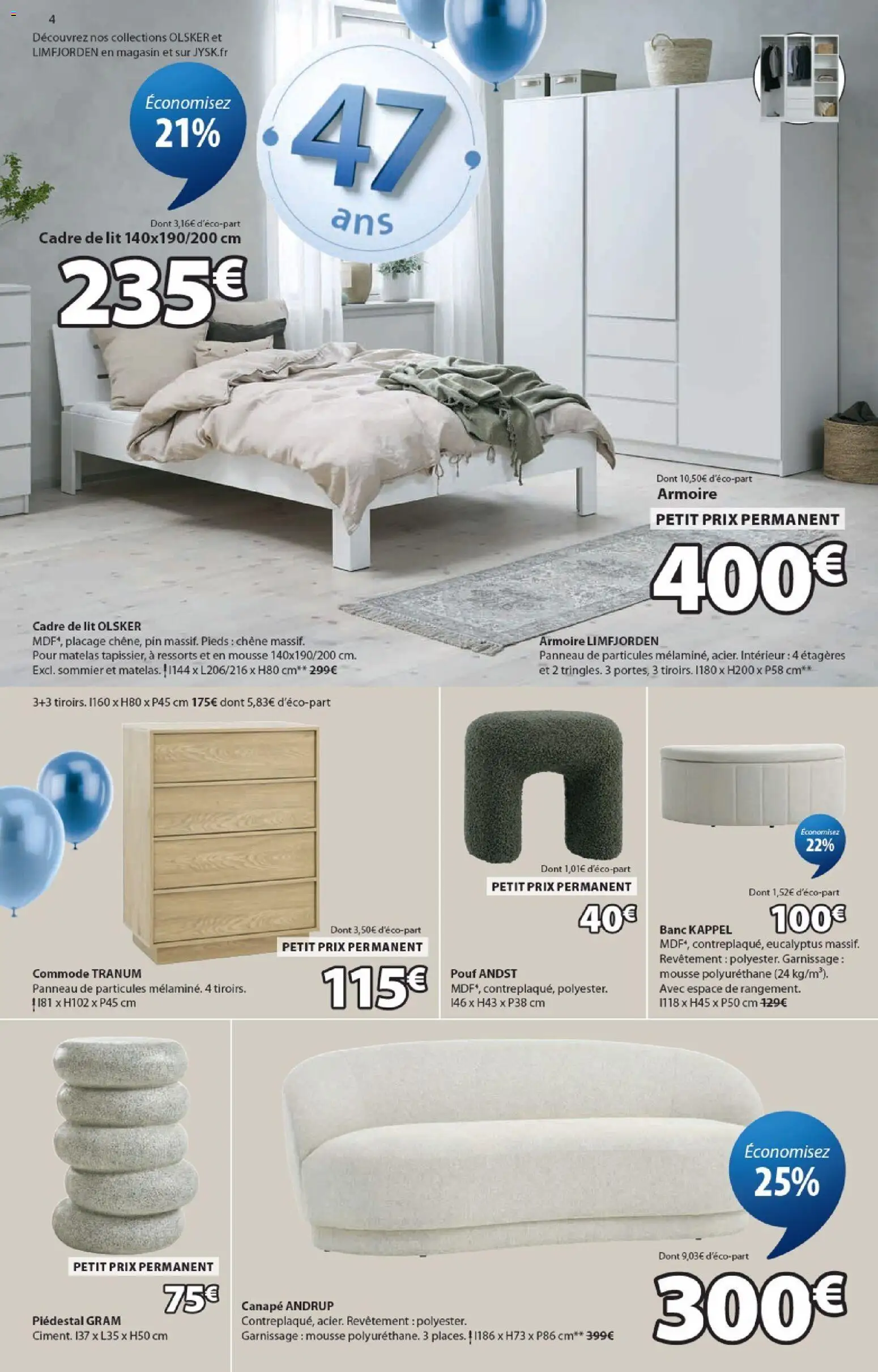 {H1} | Page: 4 | Produits: Mousse, Lit, Matelas, Canapé