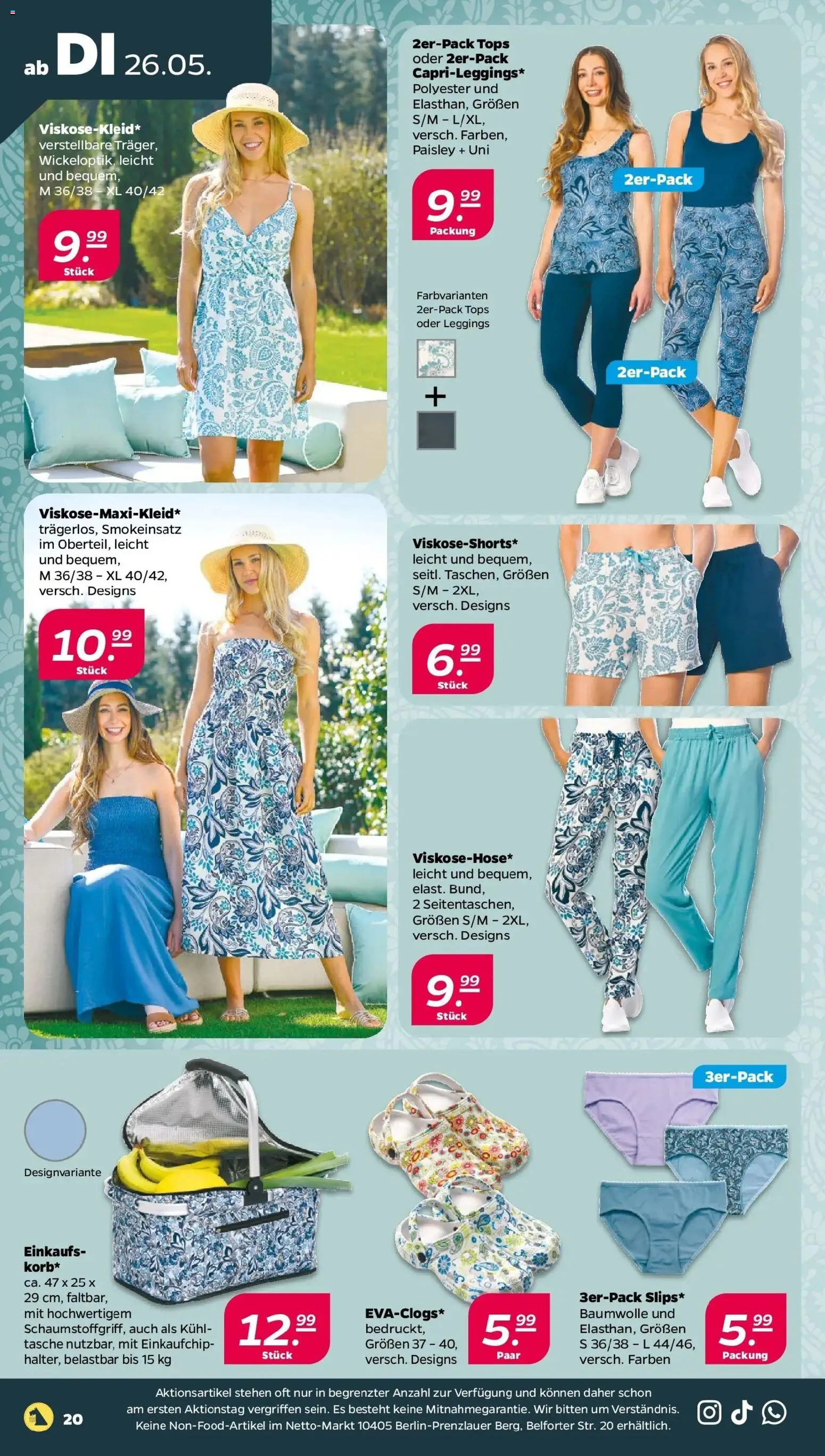 Netto Wochenangebote – gültig ab 26.05.2026 | Seite: 22 | Produkte: Tasche, Leggings