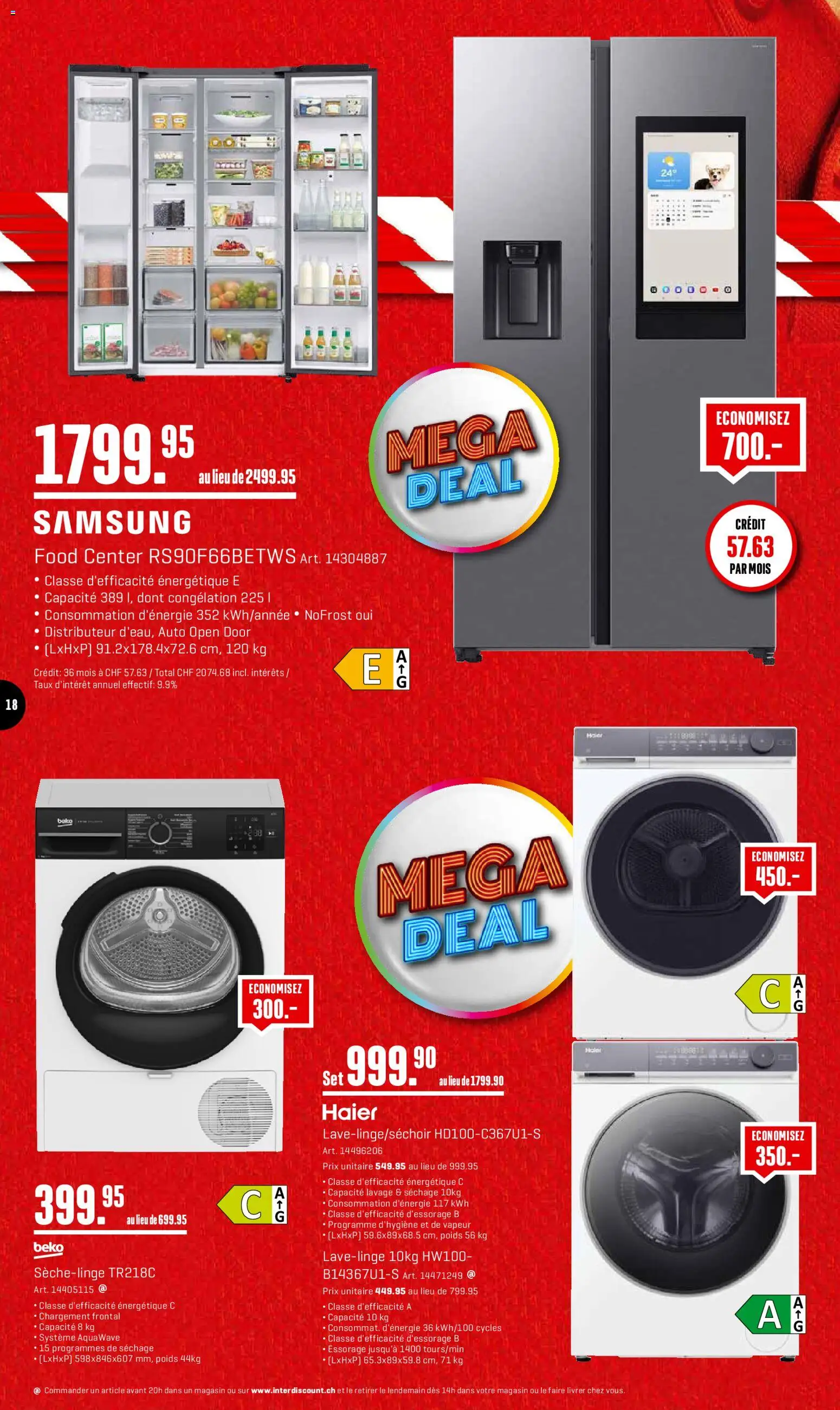 Interdiscount aktionen FR – gültig ab 19.10.2026 | Seite: 18 | Produkte: Samsung
