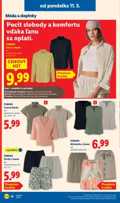 Lidl leták platný od 11.05.2026 | Strana: 40 | Produkty: Blúzka