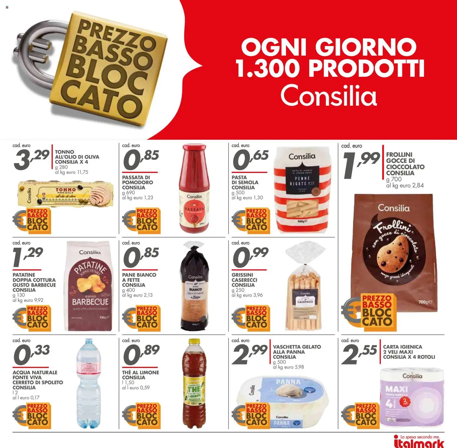 Volantino Italmark del 06.05.2026 | Pagina: 24 | Prodotti: Patatine, Panna, Pasta, The