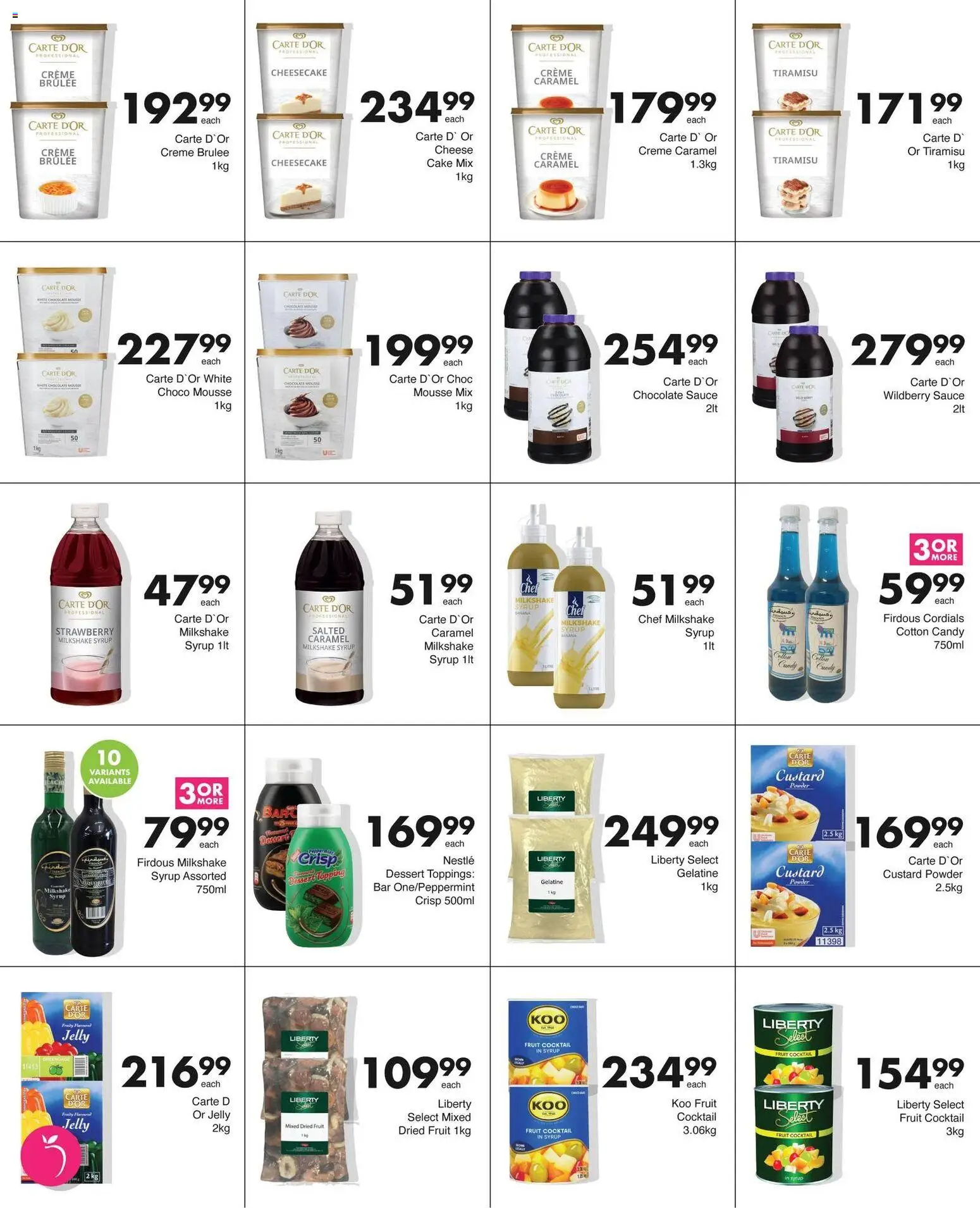 New Save catalogue – valid from 15.06.2026 | Page: 5 | Products: Cake, Sauce, Peach, Caramel