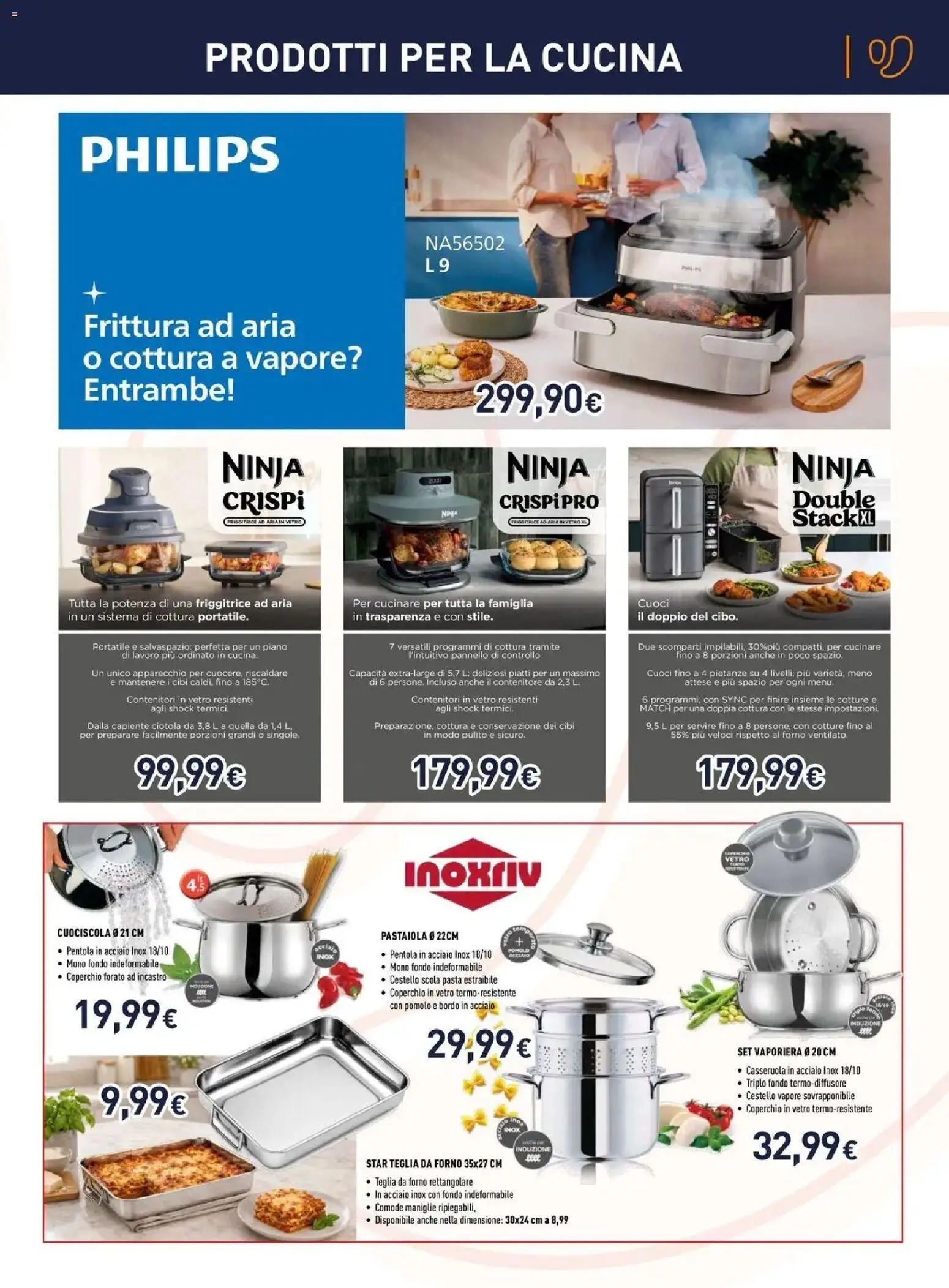 Volantino Unieuro del 12/10/2026 | Pagina: 3 | Prodotti: Teglia, Coperchio, Pasta, Casseruola
