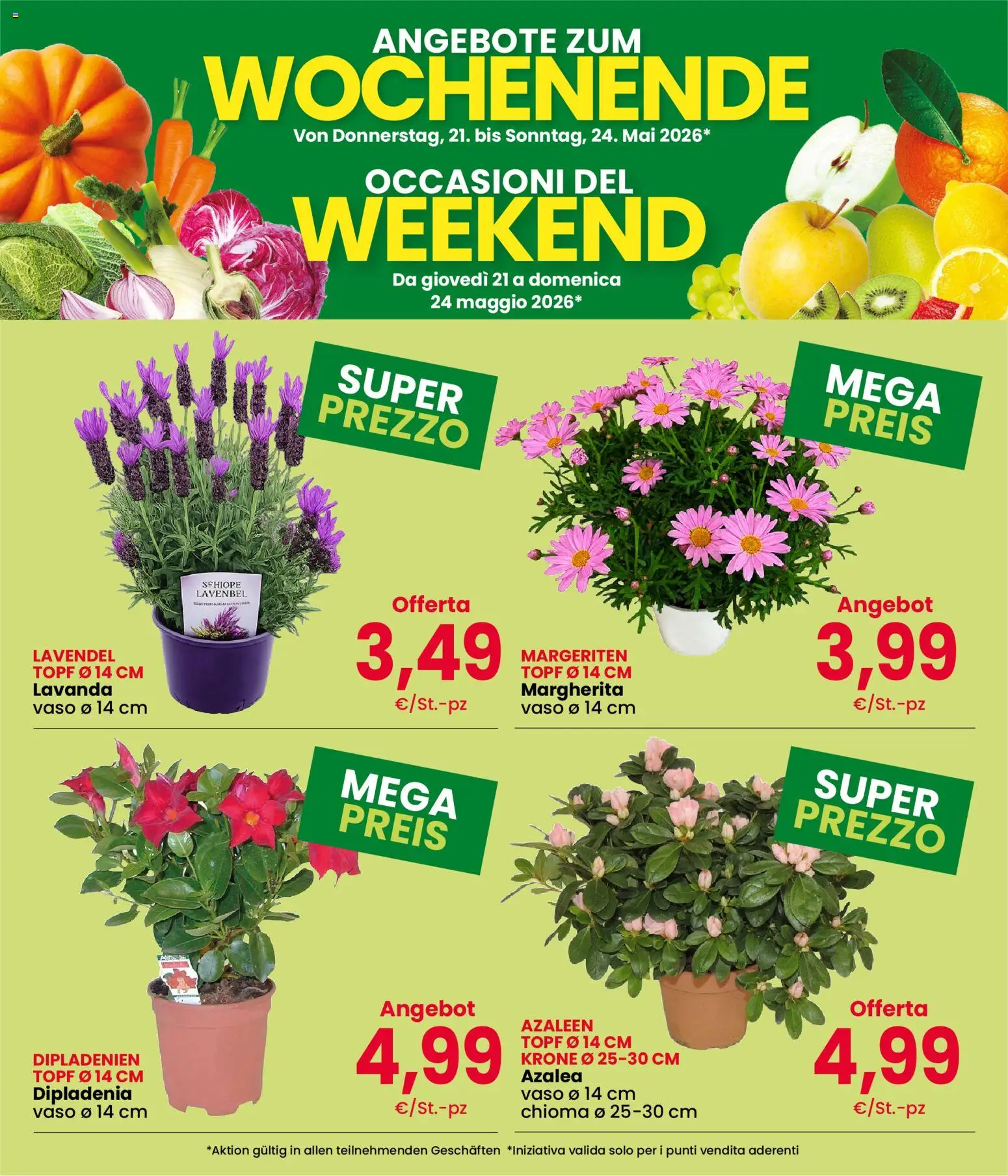 Volantino Eurospar del 21.05.2026 | Pagina: 3 | Prodotti: Lavanda, Vaso