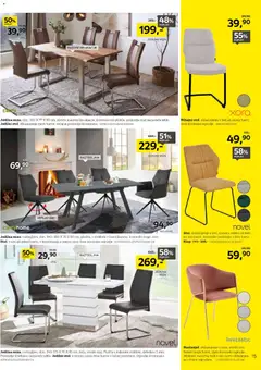 XXXL Lesnina katalog akcije – veljaven od 29.06.2026 | Stran: 15 | Izdelki: Naslanjač, Jedilna miza, Miza, Stol