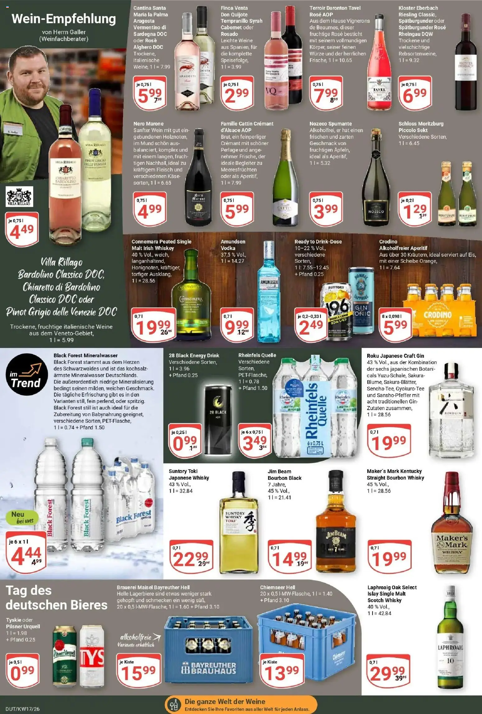 Globus Prospekt Wetzlar-Dutenhofen	 – gültig ab 20.04.2026 | Seite: 16 | Produkte: Bayreuther hell, Sekt, Mineralwasser, Fleisch