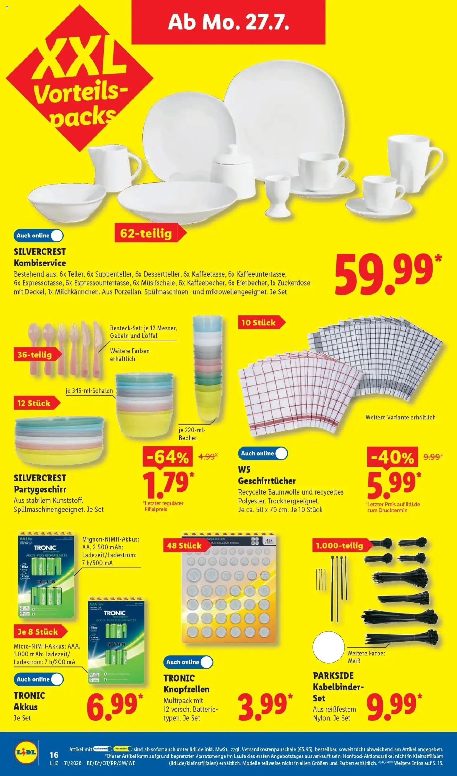 Lidl Prospekt Senftenberg – gültig ab 27.07.2026 | Seite: 32 | Produkte: Batterie