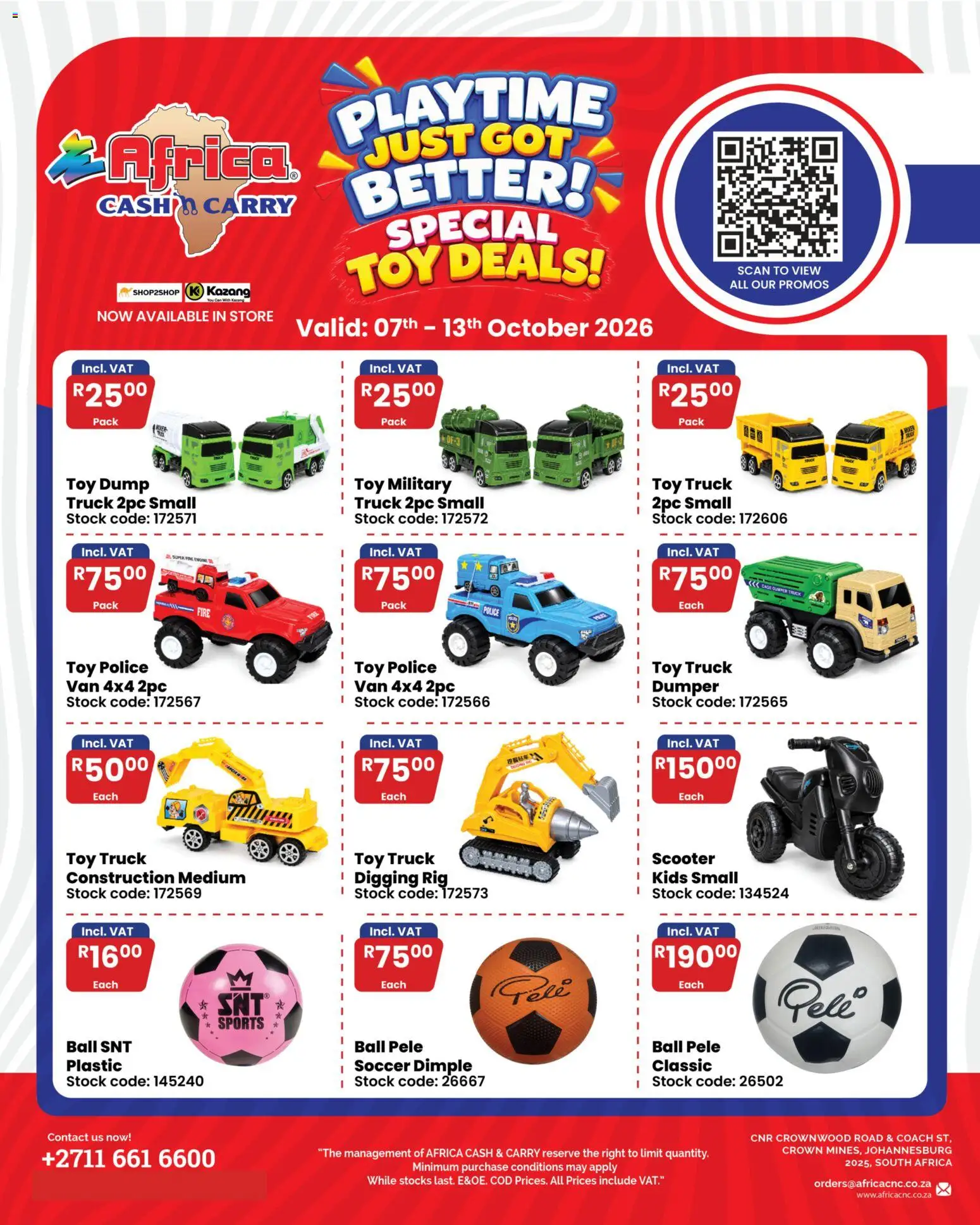 New Africa Cash & Carry catalogue – valid from 07/10/2026 | Page: 1 | Products: Stock